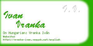 ivan vranka business card