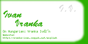 ivan vranka business card